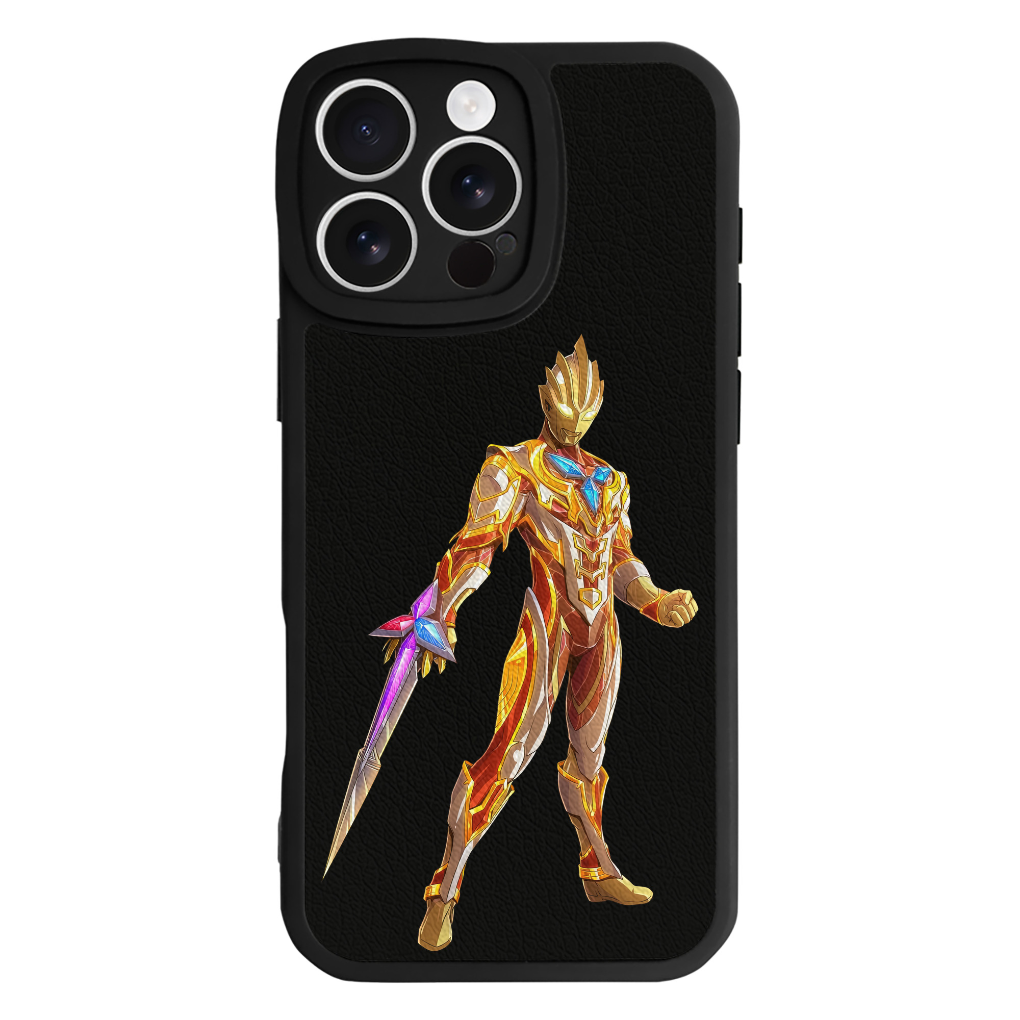 （画像用） ウルトラマン Ultraman 【iPhone 16シリーズ対応】シリコンスマホケース（レザー調） 材質：シリコン